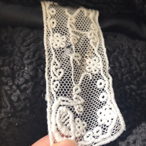 SADIE & Sage fleece cropped black jacket size Large - Picture 8 of 11